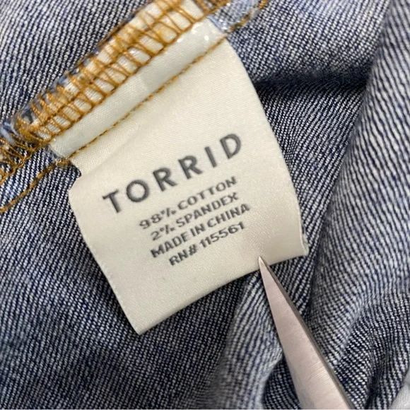 torrid Dark Blue Denim Jacket - Picture 8 of 10